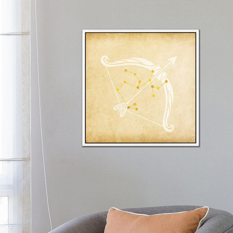 Independent Archer With Constellation by 5by5collective - Gallery-Wrapped Canvas Giclée on Canvas, White Framed