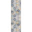 Tapis abstrait bleu / jaune moutarde Kymiere-1839705037