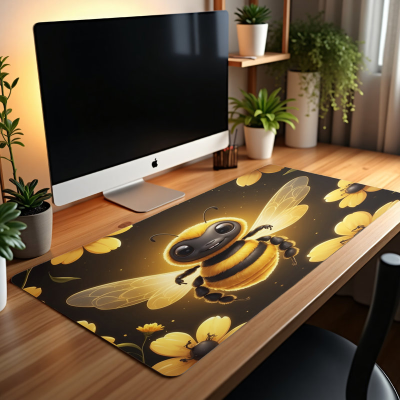 Polyester Desk Pad, 14.4x12.1