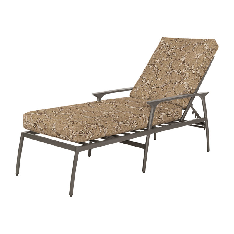 Amari Outdoor Chaise Lounge, Bessemer, Carbon