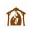 Décoration murale de Noël lumineuse en bois