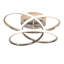 41cm Butterfly‑Shaped Dimmable LED Flush Mount Ceiling Light with Remote Control for Living Room-734399755
