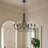 6 - Light Dimmable Classic / Traditional Chandelier，72" Adjustable Chain
