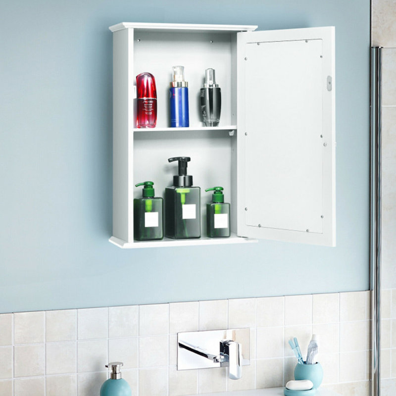 Armoire murale de salle de bain, Blanc