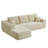 Spacious Beige Sofas, Plush Fabric With Modern Design For Home