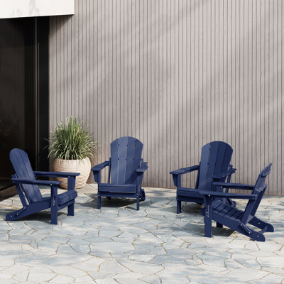 Elland HDPE Folding Adirondack Chair