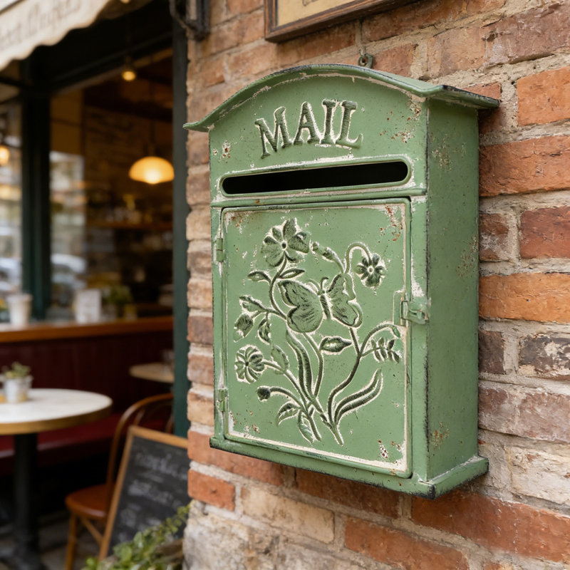 Boîtes aux lettres murales extérieures pour l'extérieur, Vert