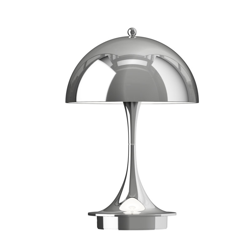 Panthella 160 Portable, 2.5W, Chrome, Chrome