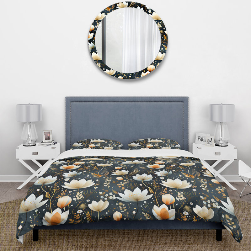 Ensemble de housse de couette Artistic Essence, Housse de couette simple + 1 taie décorative stan