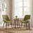Modern Dining Chairs Faux Leather Upholstered Kitchen Chairs Side Chair With Metal Legs-117655432