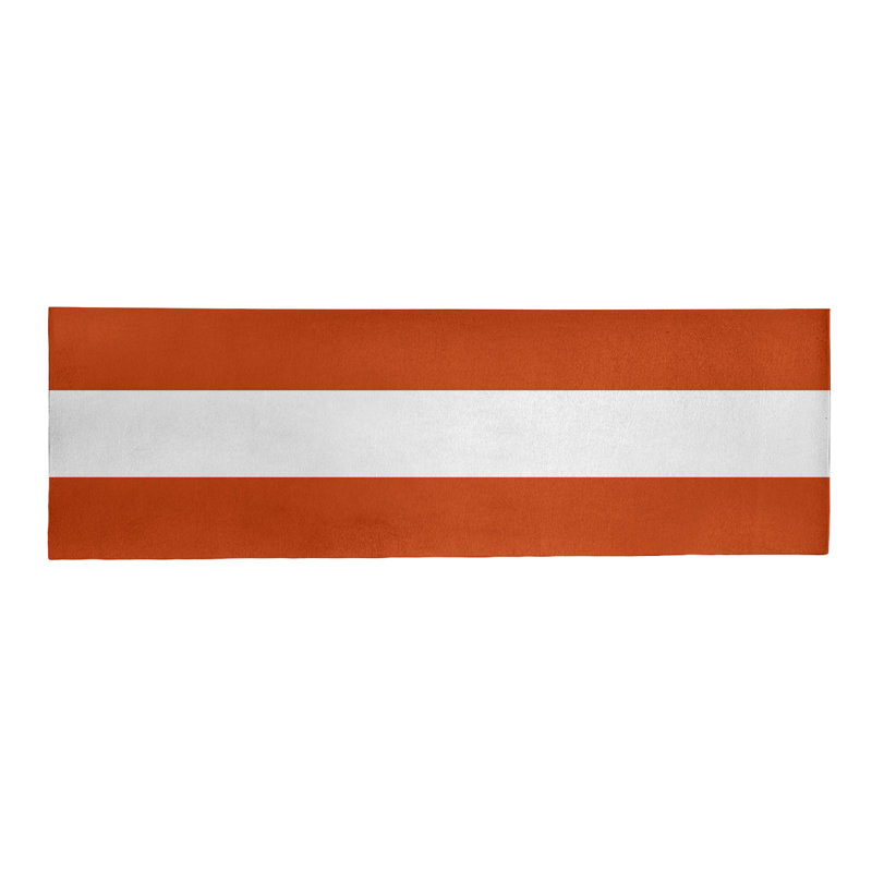 Tapis de zone en poly-rayures pour le football chicago, Tapis de couloir 2 pi 6 po x 8 pi