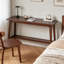 Bureau d'étude polyvalent pour étudiant, 100 % bois massif, table d'ordinateur longue avec tiroir et tablette de rangement-764896635