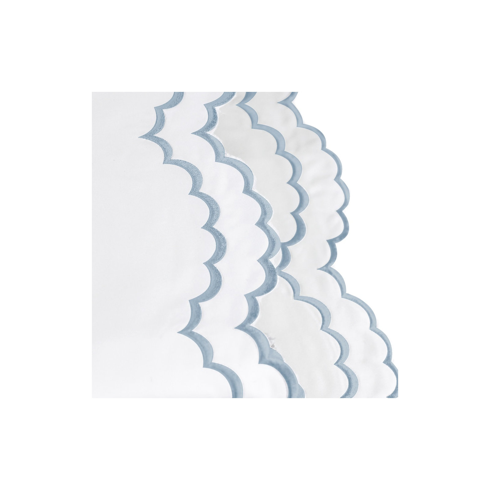 Bartlow - Set of 2, Blue/White, Standard Pillowcase