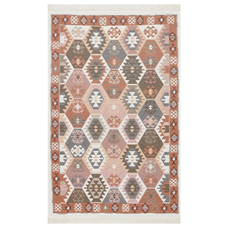 Selina Cotton Flatweave Area Rug, Runner 203.2 x 762cm