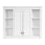 Armoire à pharmacie murale polyvalente avec rangement réglable pour la salle de bain, avec tablettes réglables et charnières à fermeture en douceur, dans une option de couleur blanche offrant beaucoup d'espace, des tablettes, une approche de conception moderne