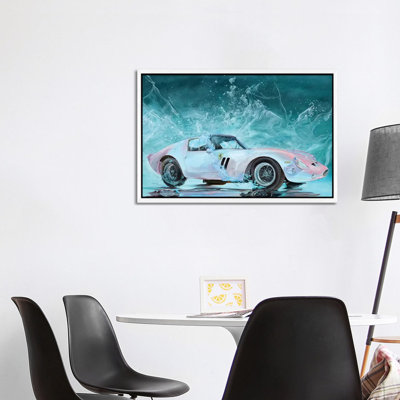 Pink Ferrari by Marcello Petisci - Print on Canvas