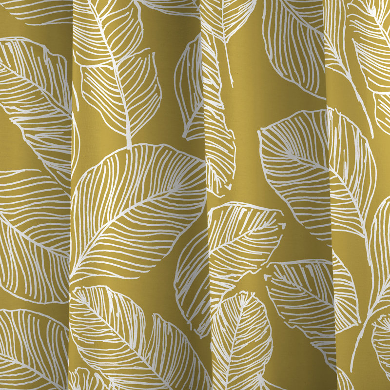 Matteo Cotton Sheer Curtain Pair, Green, 229 W x 229 D cm