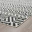 Tapis noir / blanc Southwestern-1915824078
