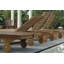 Capri Outdoor Teak Chaise Lounge