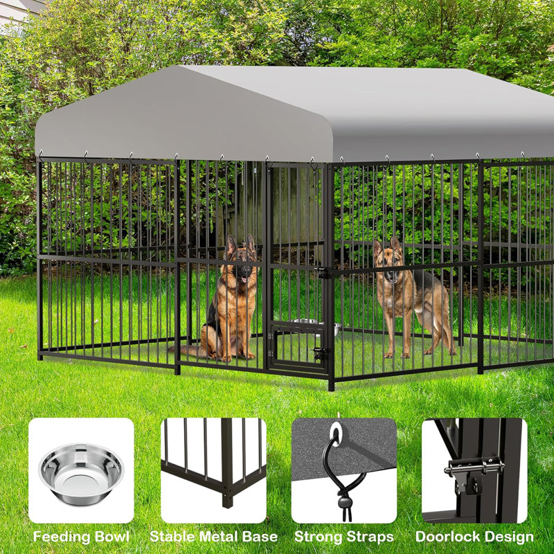 180cm H Metal Yard Kennel