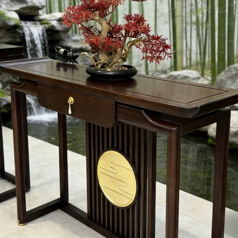 Console élégante et traditionnelle, H 33,86 po x l 47,24 po x P 14,96 po