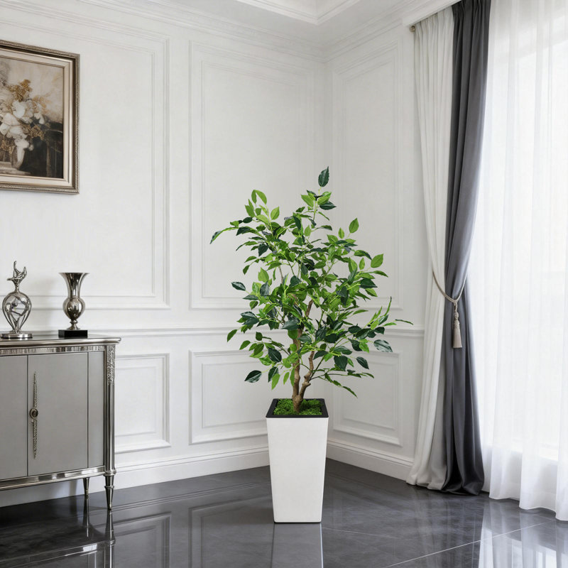 Ficus benjamin artificiel 4 pi Evergreen, 48 po x 9 po