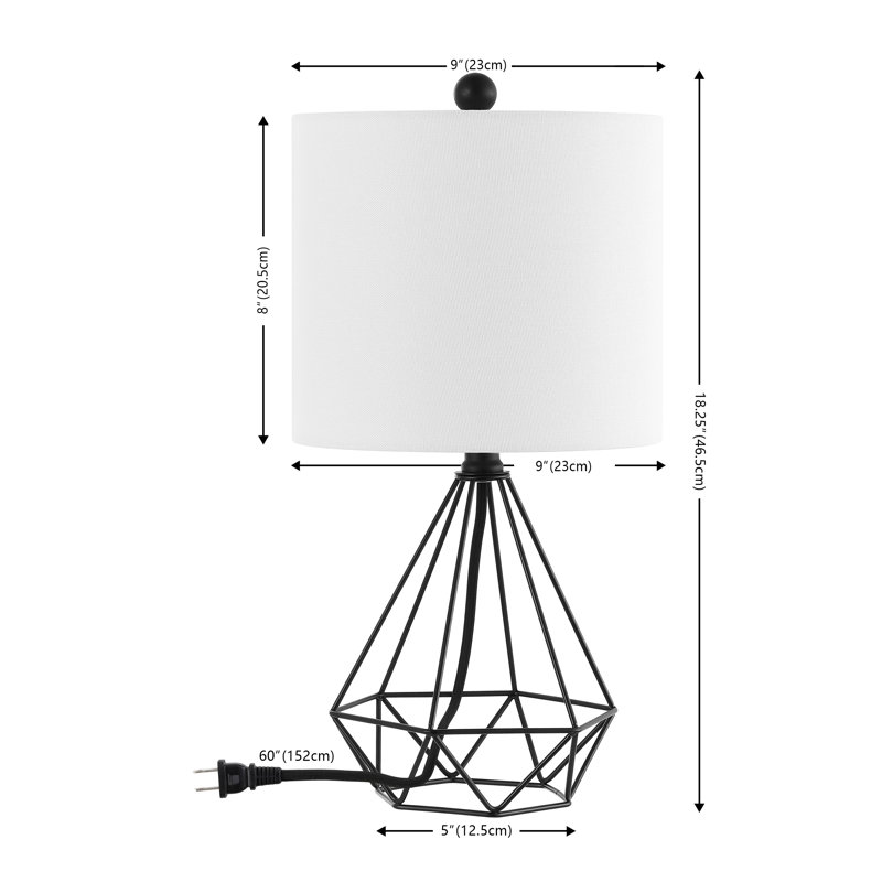 Lampe de table en métal Jizele
