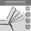 4 chaises réglables - filet respirant, pliable, blanc crème pour l'extérieur, patio, plage, inclinable