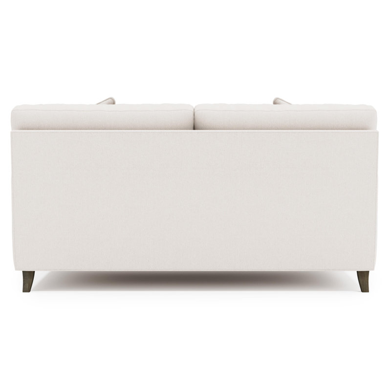 Mila Loveseat, Cream Boucle 1273-002, Aged Gray