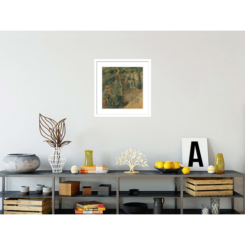 «The Apple Pickers» par Camille Pissarro, impression giclée sur cadre, H 23,91 po x l 23,5 po