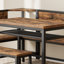 Corner Dining Table Set with L-Shaped Bench and Straight Bench, Space-Saving Breakfast Nook Set with Storage Shelves-141016877