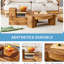 Table basse double détachable, tendance et pratique, ne tache pas, collision réfléchie, option d'assemblage rapide, ne tache pas et se nettoie facilement, installation simple incluse