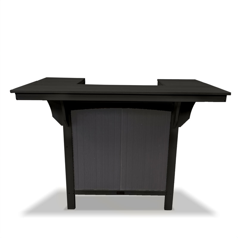 Cancun HDPE Serving Bar, Two-Tone, Black