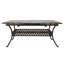 Table de salle à manger extensible Cast Weather - Caractéristique. Fabriqué en fer et en bois. Ton naturel. 64 po x 37,5 po 29 po. Table de terrasse 82,64 lb - Design rustique, matériaux 64 po 37,5 po 29 po
