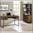 Rustic Oak Herringbone and Gunmetal 2-Door Bookcase, Perfect for Contemporary and Industrial Interiors