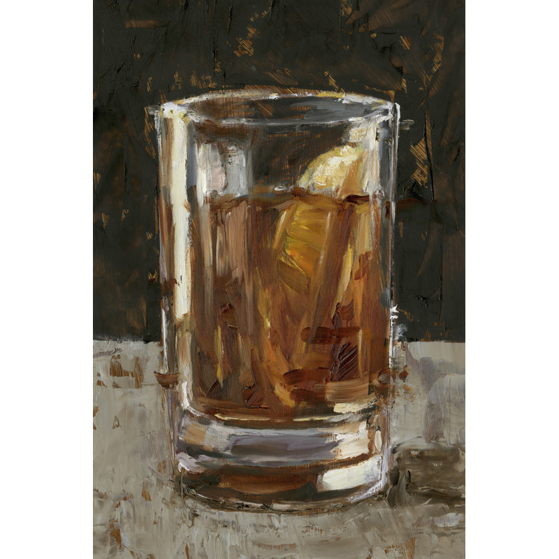 The Hard Stuff II 1 Piece Painting on Canvas, 91 cm H x 61 cm W, Wrapped Canvas