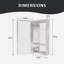Armoire à pharmacie en argent l 12 po x H 24 po Flicker-1390307339-1390308340