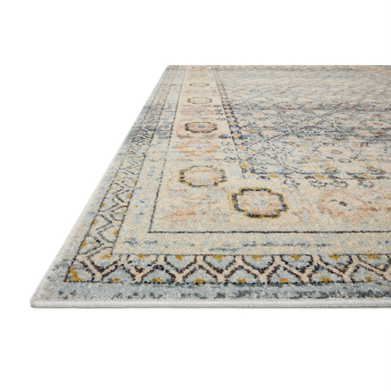 Tapis bleu Avan, Rectangle 9 pi 6 po x 12 pi 6 po