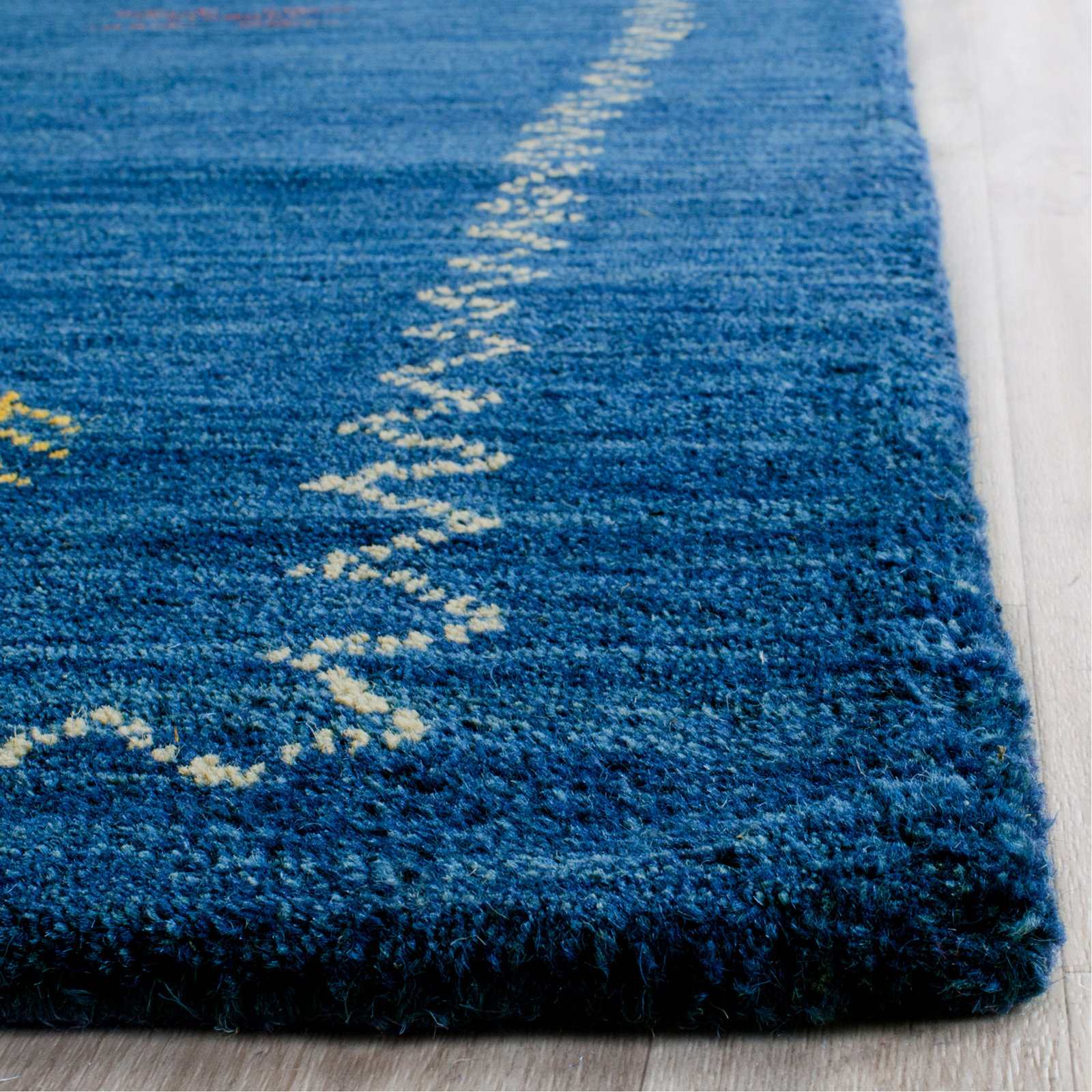 Danforth Hand-Woven Flatweave Wool Area Rug, Square 8'