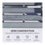 Banc oscillant double en PEHD gris pour terrasse