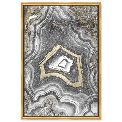 AdoreGeo Diamond Dust Shimmer Abstract Framed Canvas by Oliver Gal