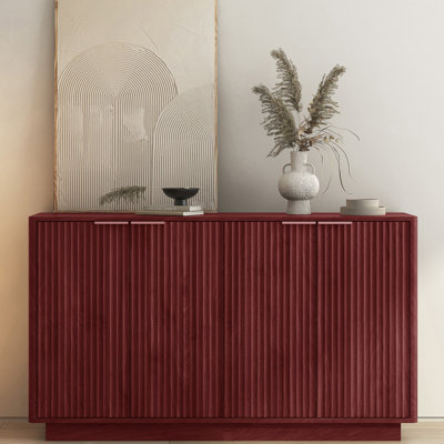 55'' Fluted Sideboard With Adjustable Shelves