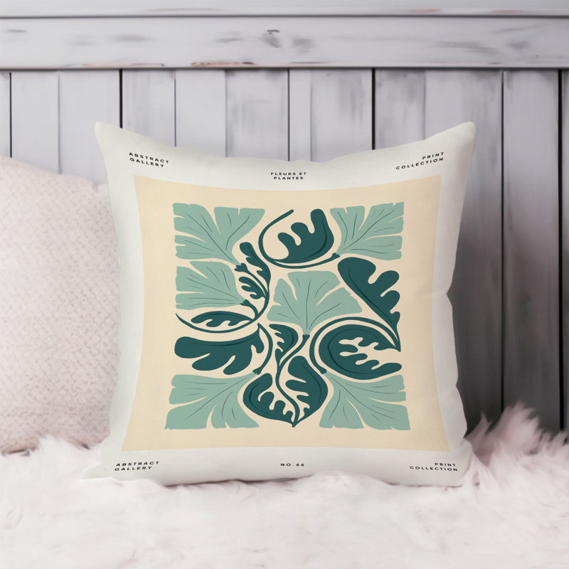 Botanical Green Garden Botanicals Modern, 18" x 18"
