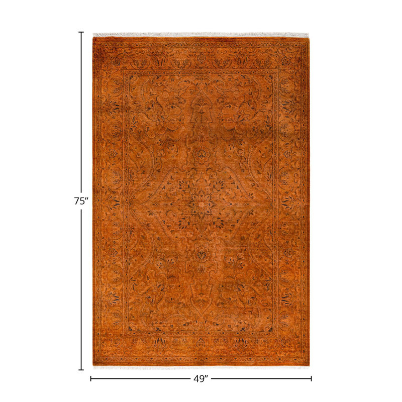 Cyrell One-of-a-Kind 4' 1" X 6' 3" Hand Knotted Area Rug