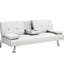 Bed With Armrest, Cover, Stainless Leg, 2, Package Height, Functional For Different Rooms Leather Futon Bed, Stable Base Security-1323625812