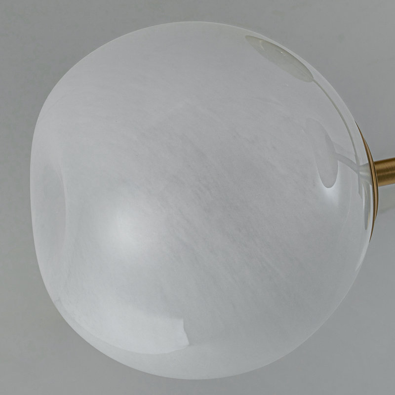 Plafonnier semi-encastré en verre 3 lumières Kaynen