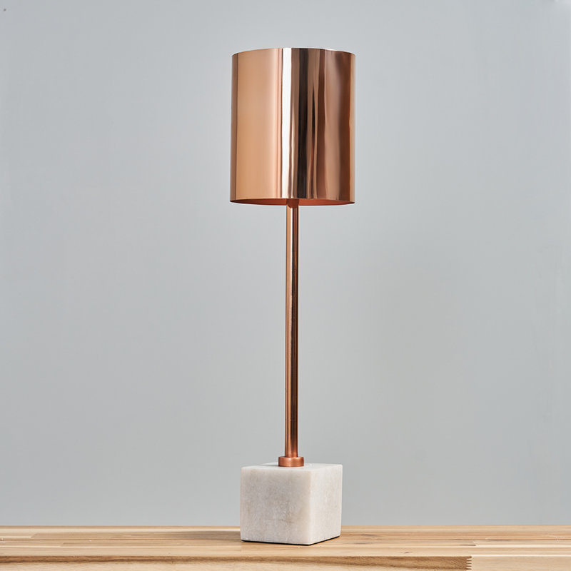 Minni 60.3Cm Copper/White Buffet Table Lamp