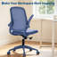 Chaise de bureau ergonomique à accoudoirs rotatifs-1653524261-1653524283