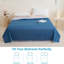  Couverture matelassée réversible réversible, 100% polyester doux et confortable, jeté léger, respirant, séchage rapide, pour lit AC, toutes saisons, rose, 80 po x 90 po.-119459274-119459276