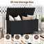 Contenant de rangement intérieur / extérieur 85 gallons avec doublure imperméable et roues universelles-107227335